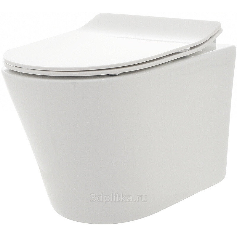 Изображение товара Унитаз подвесной Aquame безободковый AQM2011 с микролифтом и антибактериальным покрытием