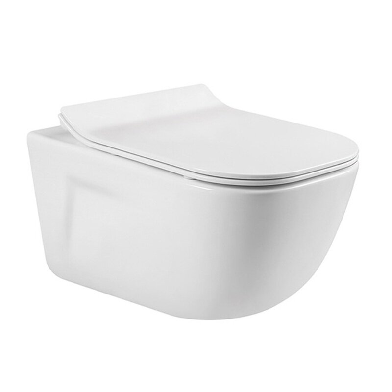 Изображение товара Подвесной унитаз Aquatek Дива AQ2012-00 безободковый с микролифтом, белый, 35x51x36 см