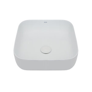Изображение товара Накладная раковина Aquame AAQM5011 белый глянец фаянс угловая