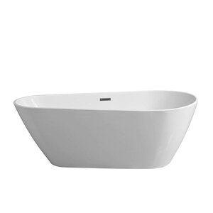 Изображение товара Акриловая ванна Grossman Fly 170x80 см отдельностоящая белая матовая Изображение товара Акриловая ванна Grossman Fly 170x80 см отдельностоящая белая матовая