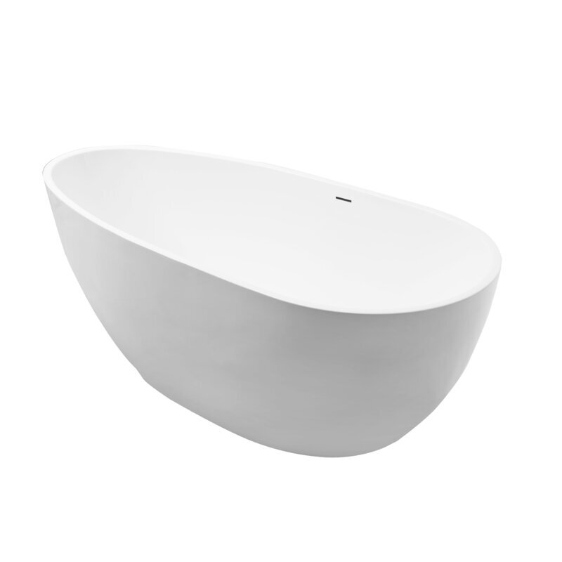 Изображение товара Ванна акриловая Grossman Fly, 160 x 80 см, отдельностоящая, белая матовая, GR-1103M