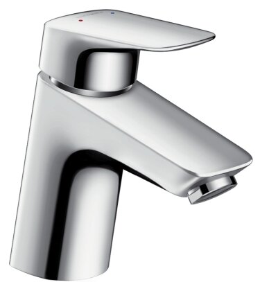 Изображение товара Смеситель для раковины Hansgrohe Logis, 71070000, с донным клапаном, хром