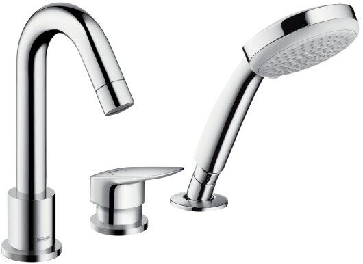 Изображение товара Смеситель для ванны и душа Hansgrohe Logis 71313000, однорычажный, хром