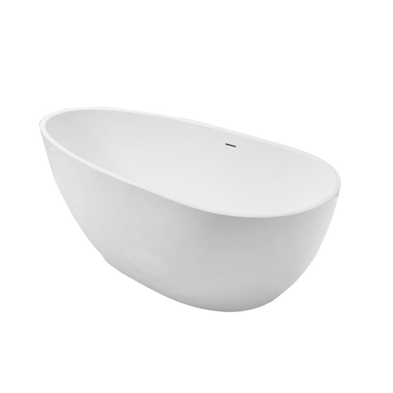 Изображение товара Акриловая ванна Grossman Fly 160x80 см отдельно стоящая белая