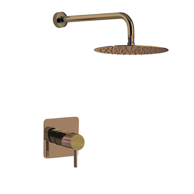 Изображение товара Душевая система Ramonsoler Odisea Joya, верхний круглый душ 25 см, цвет медь PVD, K5918012CUC