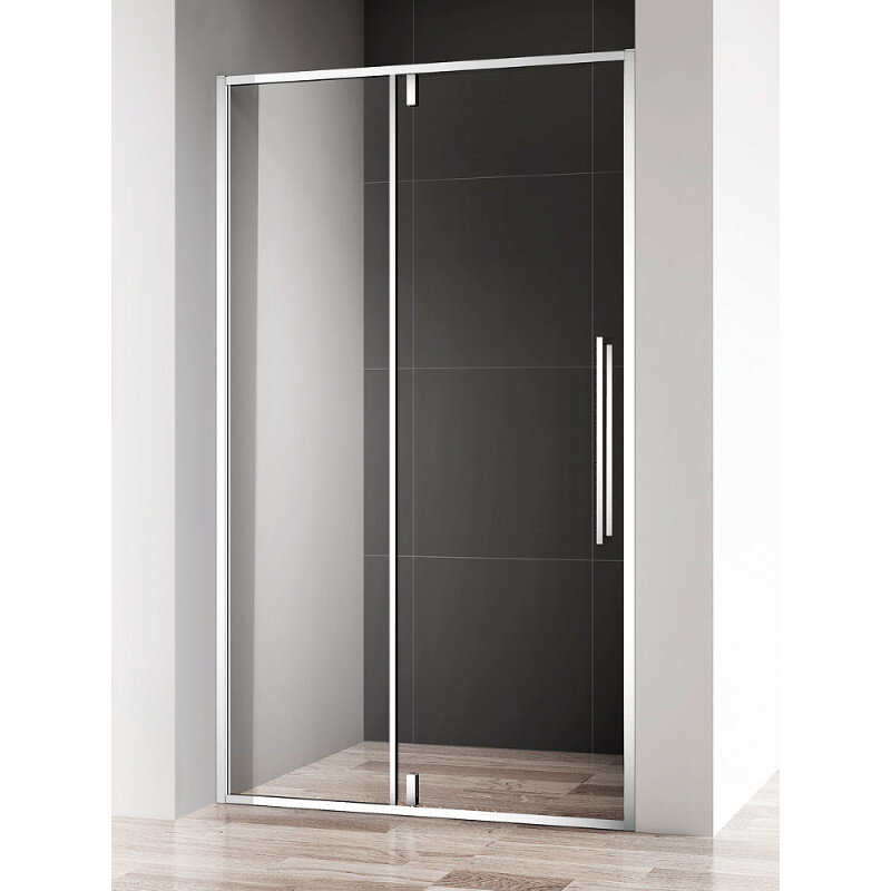 Изображение товара Душевая дверь Aquame 90 см стекло прозрачное профиль хром Италия