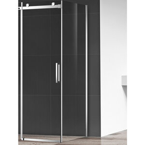 Изображение товара Душевая стенка Aquame, 80 см, стекло прозрачное, профиль хром, AQM4203F