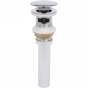 Изображение товара Донный клапан Aquame с переливом, цвет хром, AQM7001-1