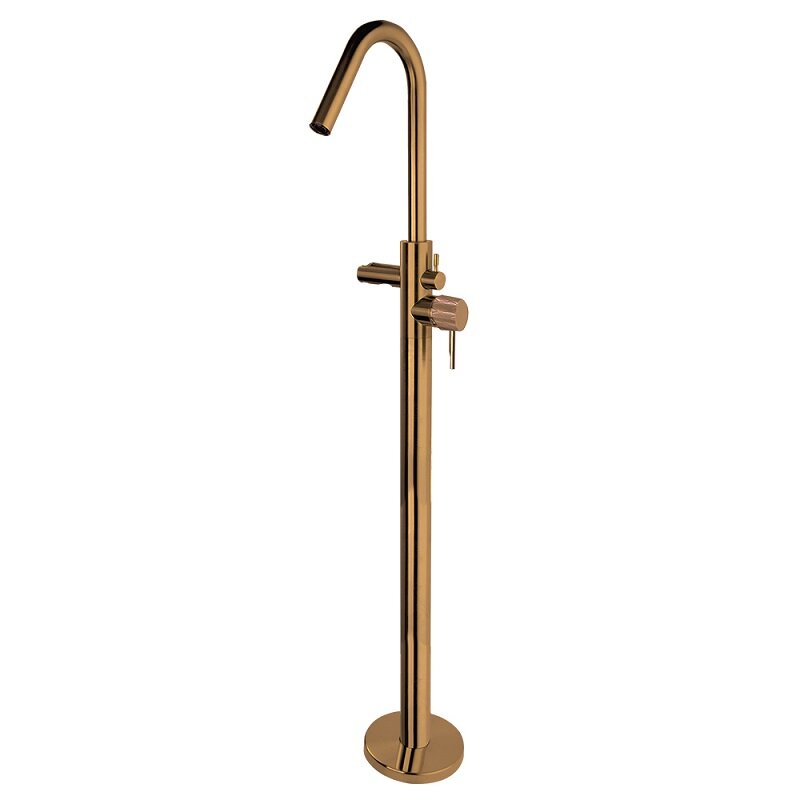 Изображение товара Напольный смеситель для душа и ванны Ramonsoler Odisea Joya медь PVD