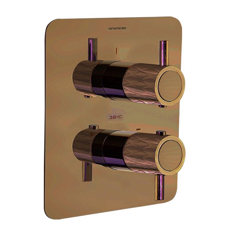 Изображение товара Смеситель для душа Ramonsoler Odisea Joya 592421SCUC, на 1 потребителя, термостатический, цвет медь PVD