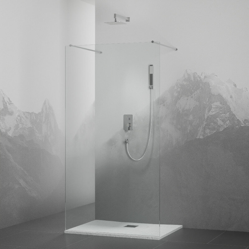 Изображение товара Душевая стенка RGW WA-016 Walk In, 100 см, стекло прозрачное, профиль хром, 35101610-11