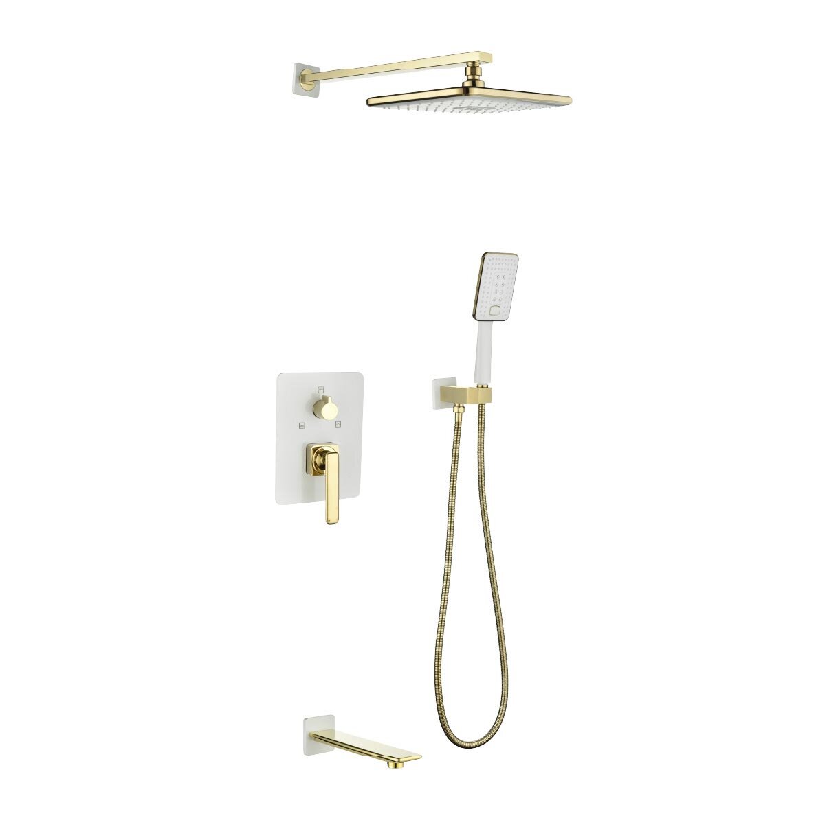 Изображение товара Душевая система Lemark Mista LM6422WG с верхней лейкой Тропический дождь