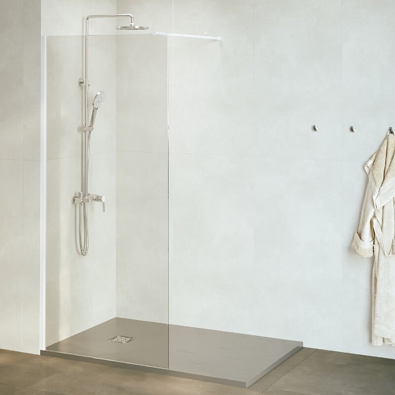 Изображение товара Душевая стенка RGW WA-002W Walk In, 120 см, стекло прозрачное, профиль белый, 35100212-15