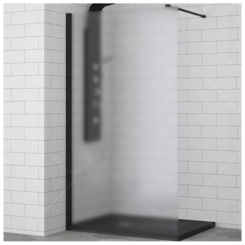 Изображение товара Душевая стенка RGW WA-002B Walk In 70 см, матовое сатинат стекло, профиль черный