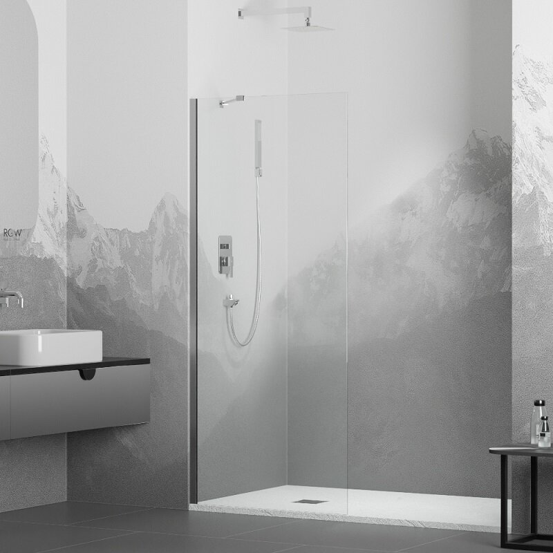 Изображение товара Душевая стенка RGW WA-102 Walk In 110 см стекло прозрачное хром анодированный алюминий
