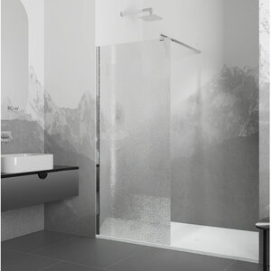 Изображение товара Душевая стенка RGW WA-02 Walk In, 90 см, стекло рифленое, профиль хром, 411002109-41