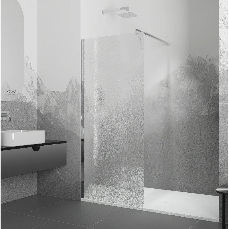 Изображение товара Душевая стенка RGW WA-02 Walk In, 100 см, рифленое стекло, хром