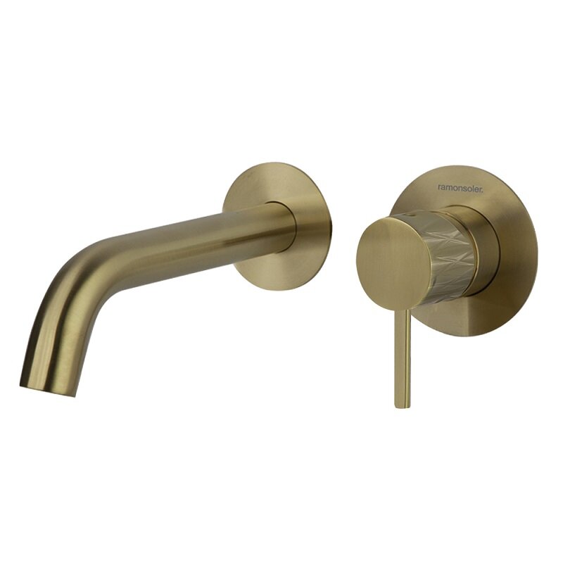 Изображение товара Смеситель для раковины Ramonsoler Odisea Joya 592101OC, цвет золото брашированное PVD