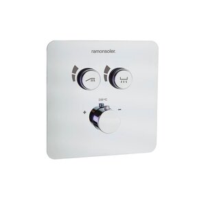 Изображение товара Смеситель для душа Ramonsoler Rs Smart 85T201S на 2 потребителя, термостатический, хром Изображение товара Смеситель для душа Ramonsoler Rs Smart 85T201S на 2 потребителя, термостатический, хром