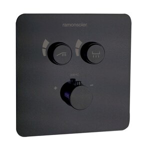 Изображение товара Смеситель для душа Ramonsoler Rs Smart 85T201SNM термостатический черный матовый