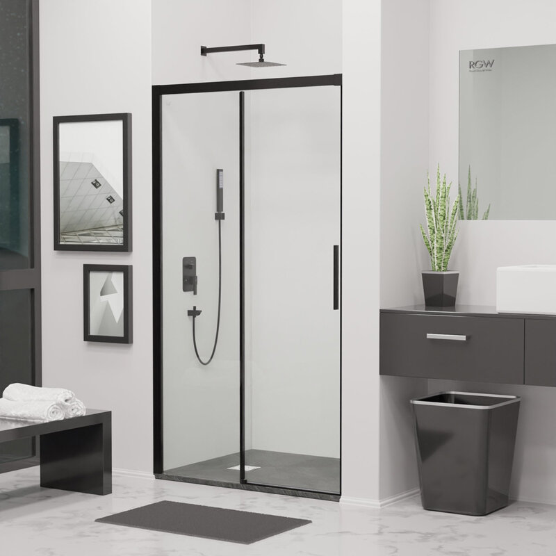 Изображение товара Душевая дверь RGW Leipzig LE-12B 170 см - черный профиль