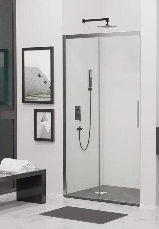 Изображение товара Душевая дверь RGW Leipzig LE-12 34121220-11 195 см стекло прозрачное хром профиль