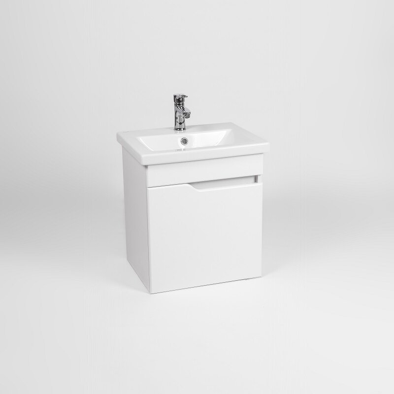 Изображение товара Тумба под раковину Viant Куба 50 см подвесная белая