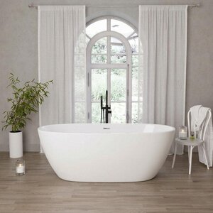 Изображение товара Ванна акриловая Grossman Classic, 170 x 87 см, отдельностоящая, белая глянцевая, GR-2503