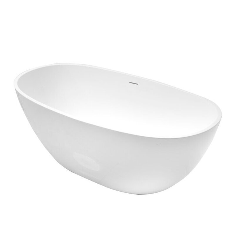 Изображение товара Акриловая отдельно стоящая ванна Grossman Classic 170x87 см белая глянцевая