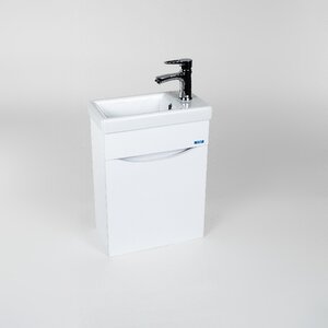 Изображение товара Тумба под раковину Viant Рим 40 см, подвесная, цвет белый, VRIM40CO-T1STP