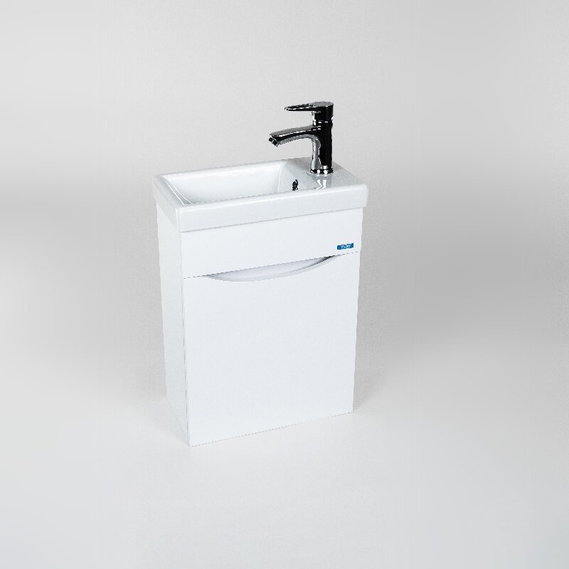 Изображение товара Тумба под раковину Viant Рим 40 см, подвесная, цвет белый, VRIM40CO-T1STP