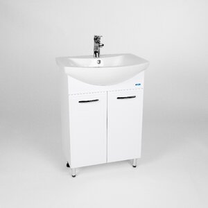 Изображение товара Тумба под раковину Viant Милан 60 см, напольная, цвет белый, VMIL60BA-T2ST
