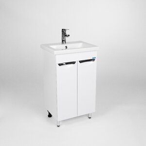 Изображение товара Тумба под раковину Viant Лима 50 см, напольная, цвет белый, VLIM50CO-T2ST