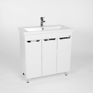 Изображение товара Тумба под раковину Viant Лима 80 см напольная белая Россия