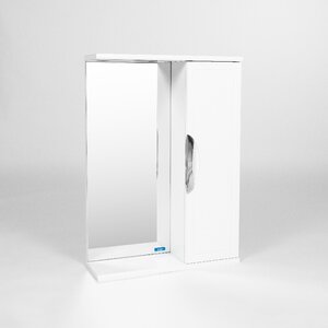 Изображение товара Шкаф зеркальный Viant Лима 50 см, подвесной, цвет белый, VLIM50-ZSH