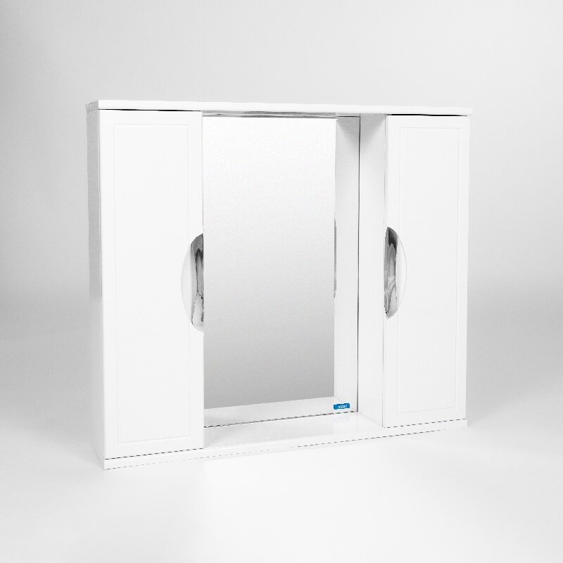 Изображение товара Шкаф зеркальный Viant Лима 80 см, подвесной, цвет белый, VLIM80-ZSH