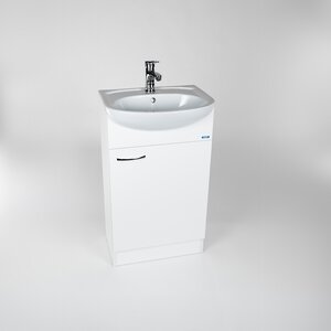 Изображение товара Тумба под раковину Viant Рио 45 см, напольная, цвет белый, VRIO45AZ-T1ST