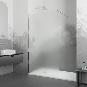 Изображение товара Душевая стенка RGW WA-010 Walk In, 90 см, стекло матовое сатинат, профиль хром, 351001009-21