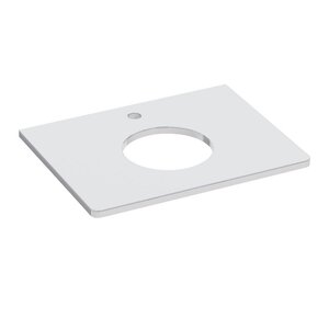 Изображение товара Столешница Lemark Miano 60 см, МДФ, стекло, цвет белый глянец, LM06M60S