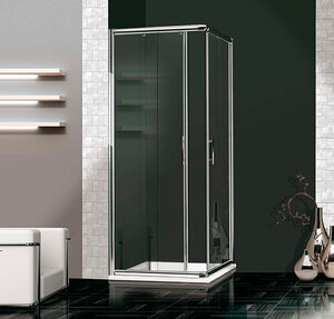 Изображение товара Душевой уголок 2B Box Docce PIU 90x90 см с раздвижными дверями и стеклом 6 мм