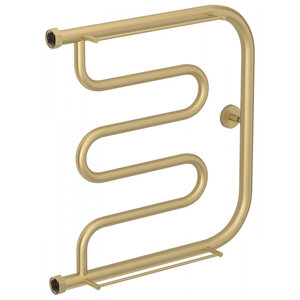 Изображение товара Водяной полотенцесушитель Сунержа Лира+ 50х50 см нержавеющая сталь золото