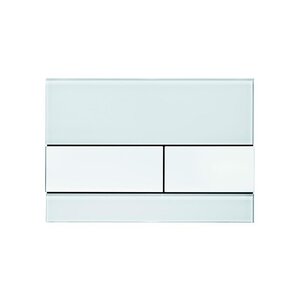 Изображение товара Клавиша смыва TECE Square 9240800, механическая, стекло белое, клавиши белые (уценка: логистическая потертость)