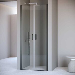 Изображение товара Душевая дверь RGW PA-104B, 90 см, стекло прозрачное, профиль черный, 060810409-14