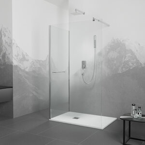 Изображение товара Душевой уголок RGW Walk In WA-005-1 (WA-002+Z-060-2), 110 х 90 см, стекло прозрачное, профиль хром, 351005119-11