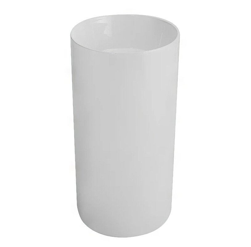 Изображение товара Раковина напольная SantiLine 45x45 см белая из фаянса с антибактериальным покрытием