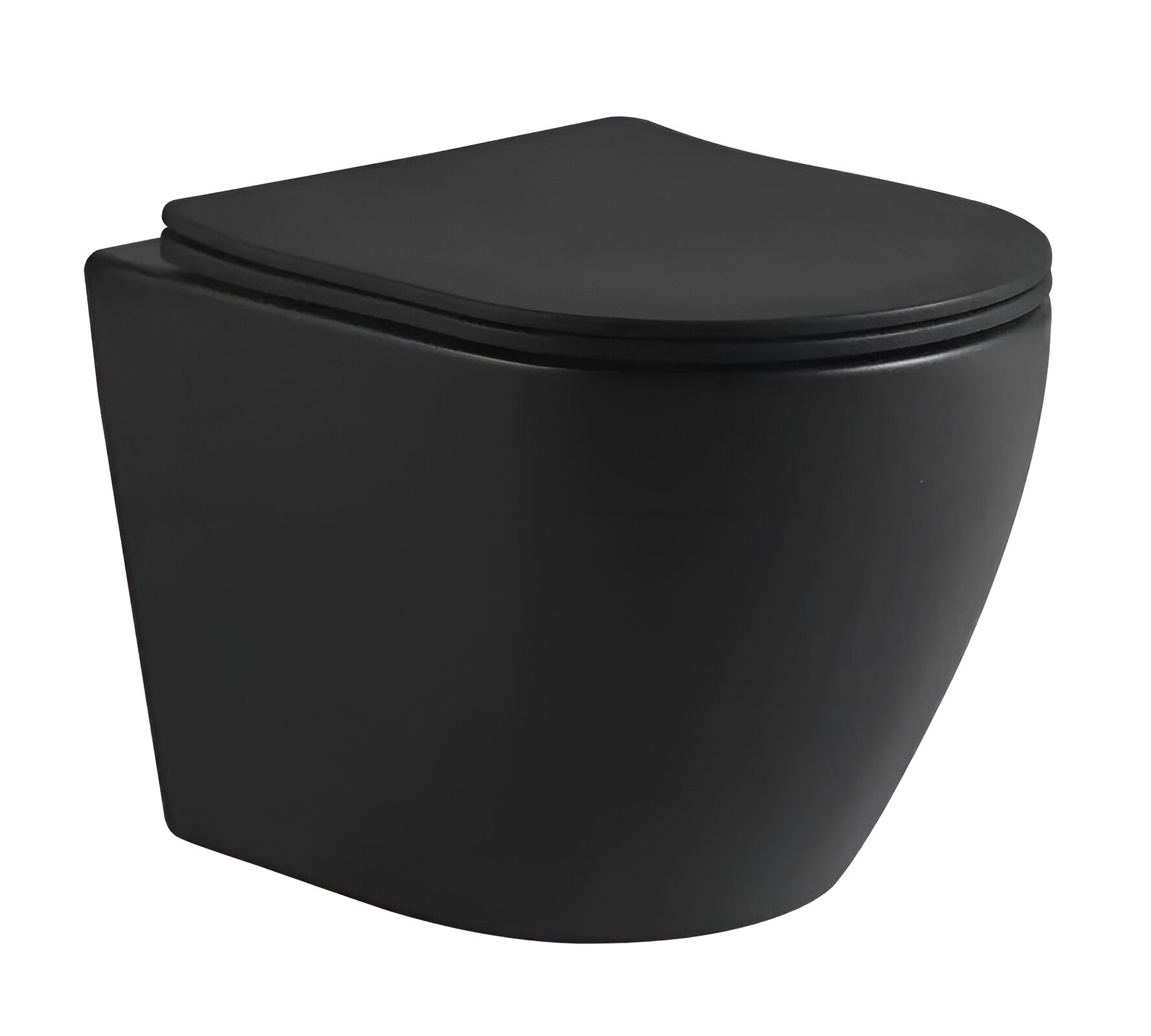 Изображение товара Подвесной унитаз безободковый SantiLine SL-5025MB для стильных интерьеров