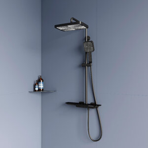 Изображение товара Душевая система RGW Shower Panels 51140134-04 SP-34B, термостатическая, цвет черный матовый