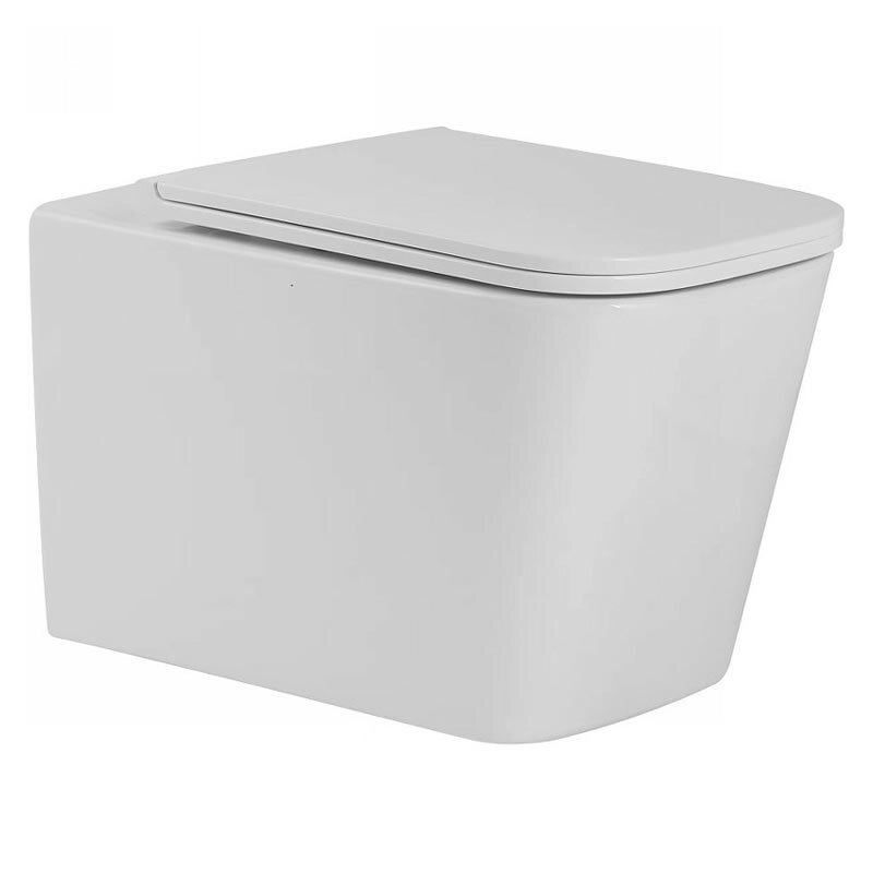 Изображение товара Унитаз подвесной SantiLine SL-5027 безободковый с сиденьем микролифт