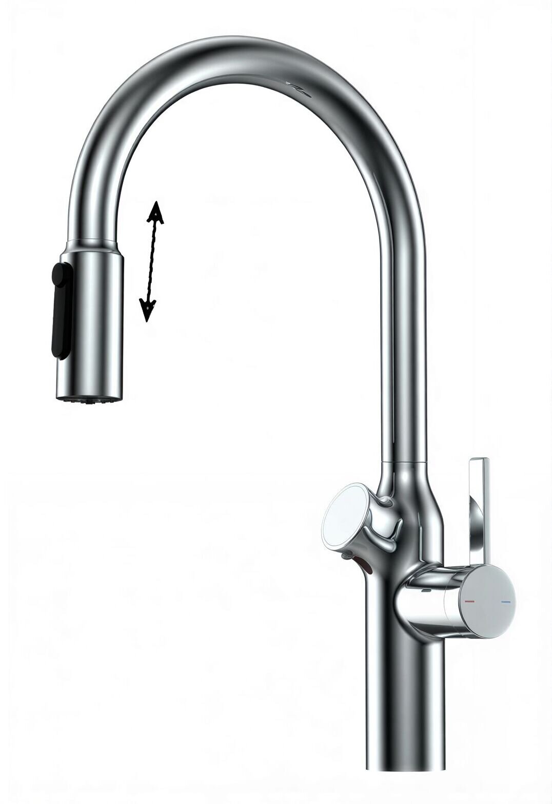 Изображение товара [Смеситель] Oulin OL-8018 Chrome [С функцией питьевой воды и дозатором]