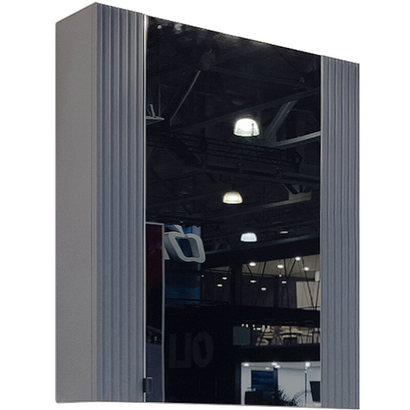 Изображение товара Зеркальный шкаф Comfortу Лима, 70 см, антрацит, подвесной